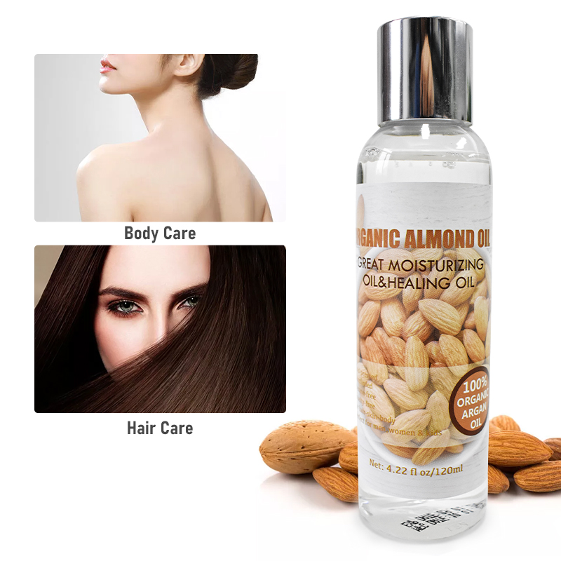 Almond Oil Cold Pressed Pure Natural Soothing Vitamin E Oil for Skin, Facial Polish, Full Body Massages By LIRAINHAN