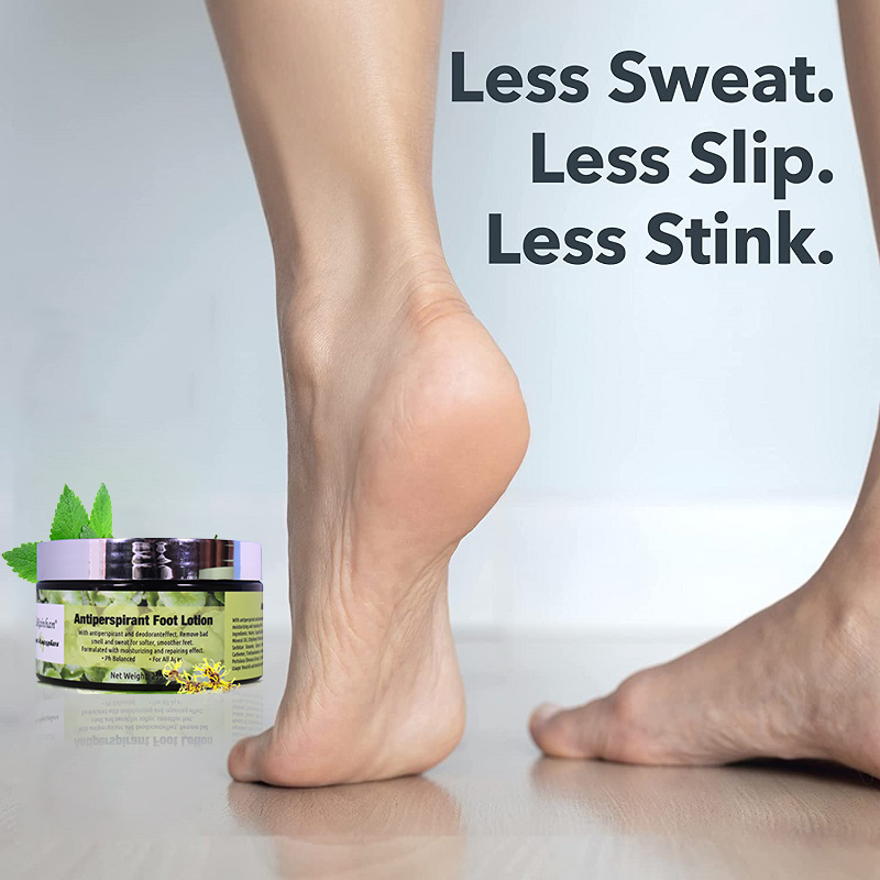 Antiperspirant Foot Lotion, stop sweaty, smelly feet, Helps prevent blisters, Great for hyperhidrosis