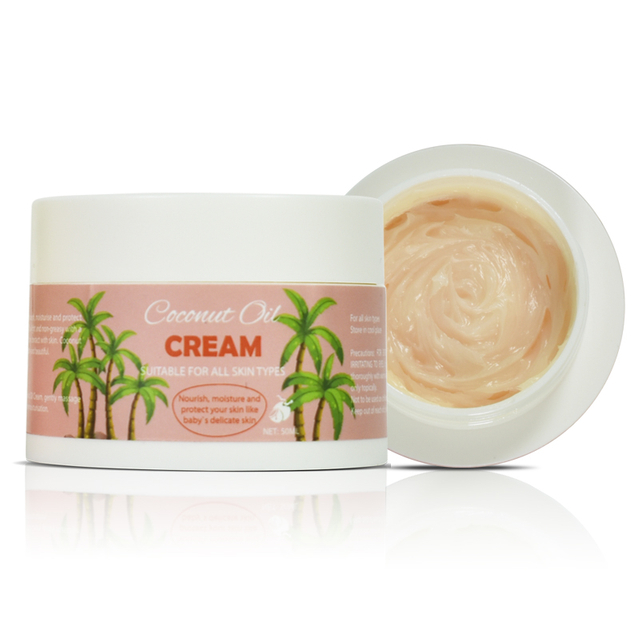 OEM ODM Coconut Oil Moisturizing Cream Coconut Oil Cream for Face Body Hair