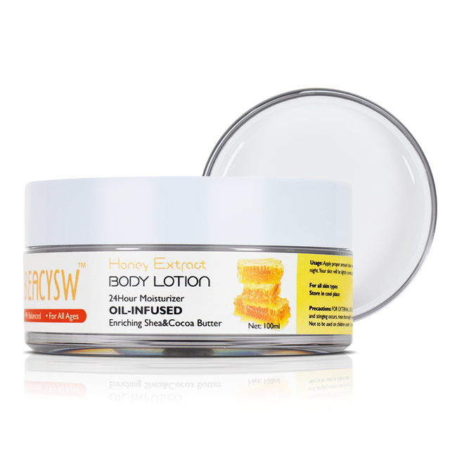OEM Private Label Honey Extract Body Care Lotion Wholesale Moisturizing Whitening Cream 