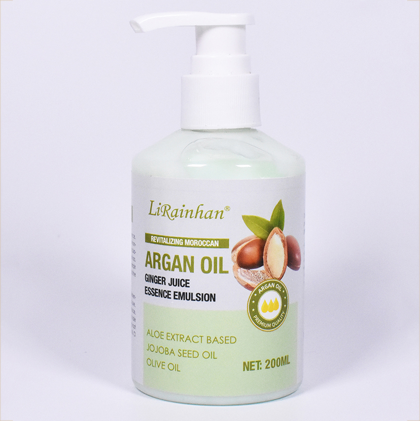 OEM ODM Revitalizing Moroccan Argan Oil Ginger Juice Essence Emulsion Lotion