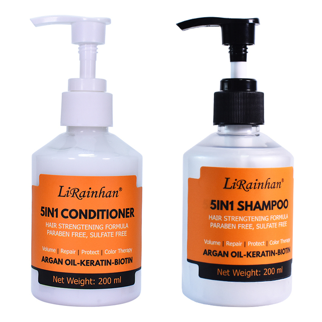 Natural plant ginger anti-dandruff, moisturizing, smoothing, anti-dandruff repair 5 and 1 shampoo and conditioner