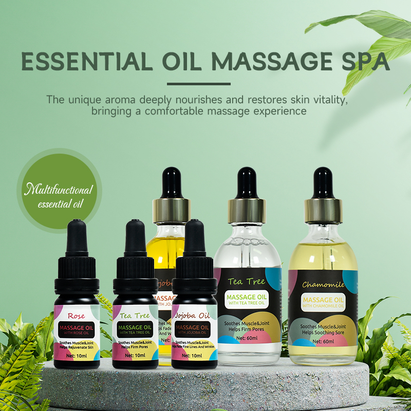 Private Label Natural Essential Oil Organic Body Skin Care Repair Massage Oil 
