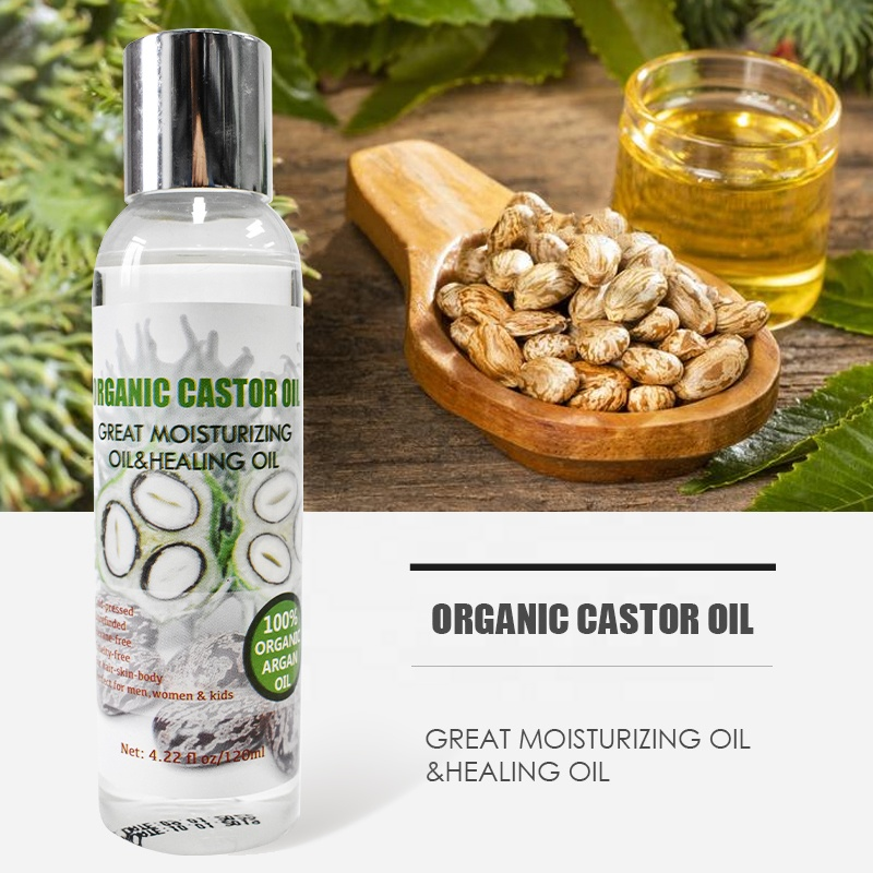 100% Pure Cold Pressed Organic Castor Oil - Boost Hair Growth for Hair, Eyelashes & Eyebrows,Natural Dry Skin Moisturizer By LIRAINHAN