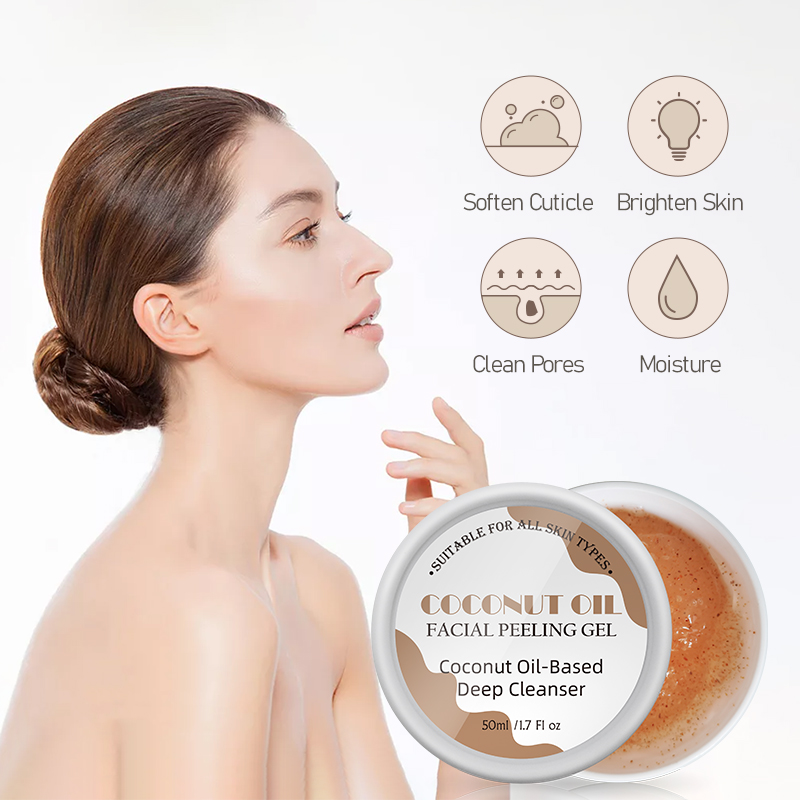 Face Scrub Coconut Oil Facial Peeling Gel Cleanser By LIRAINHAN