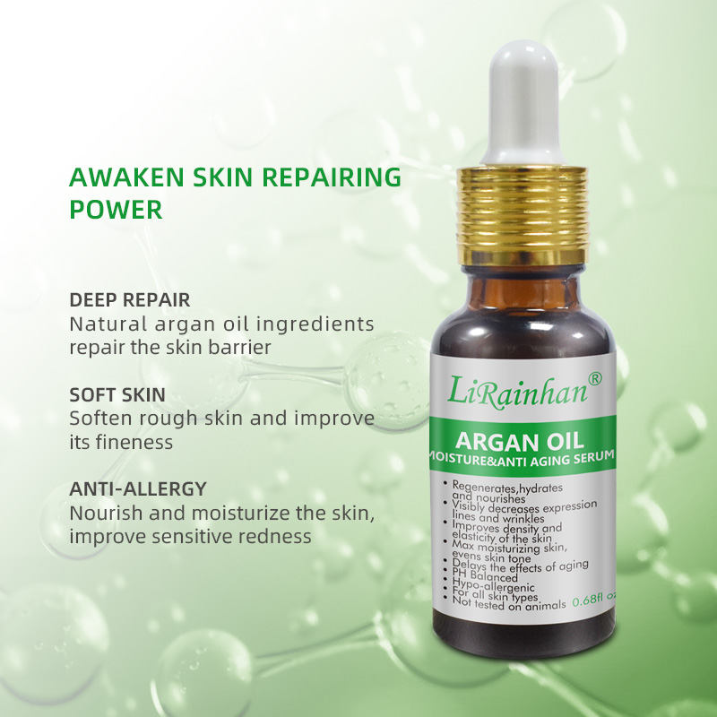 Luxury Pure Argan Oil. Lightweight facial Oil Reduces the Appearance of Wrinkles and hydrates dry skin By LIRAINHAN