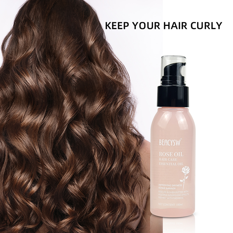 Improving dryness Rose Oil & Shea Butter With Multiple Nourishing Effects Hair Serum Oil