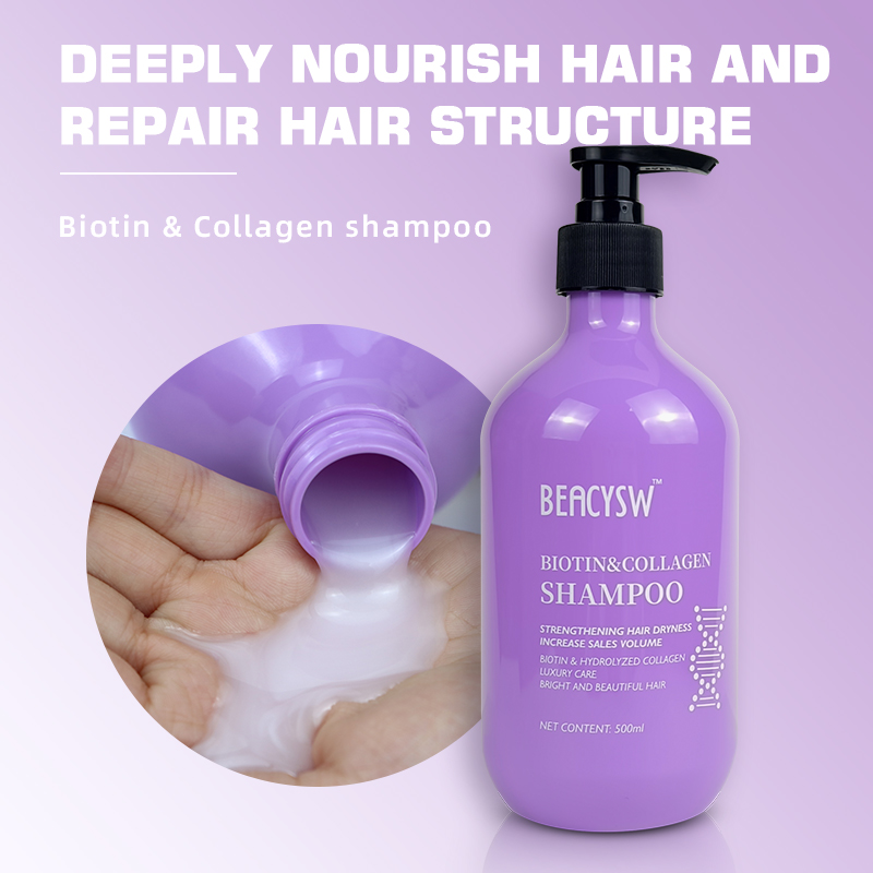 Private Label Biotin Hair Shampoo With Moisturizing Repairs Soothes Shampoo