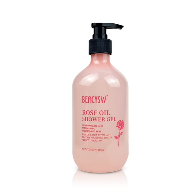Private Label Rose Oil Body Wash Smell Good Hydrating Shower Gel for Nourishing Essential Body Care