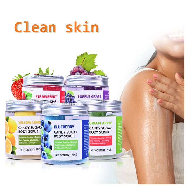 LIRAINHAN Grape Candy Body Scrub Ball