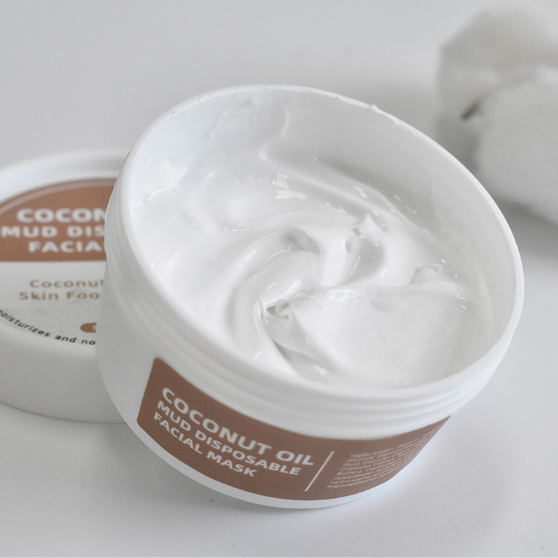 Nourish Moisturizing Coconut Oil Mud Facial Clay Mask By Private Label