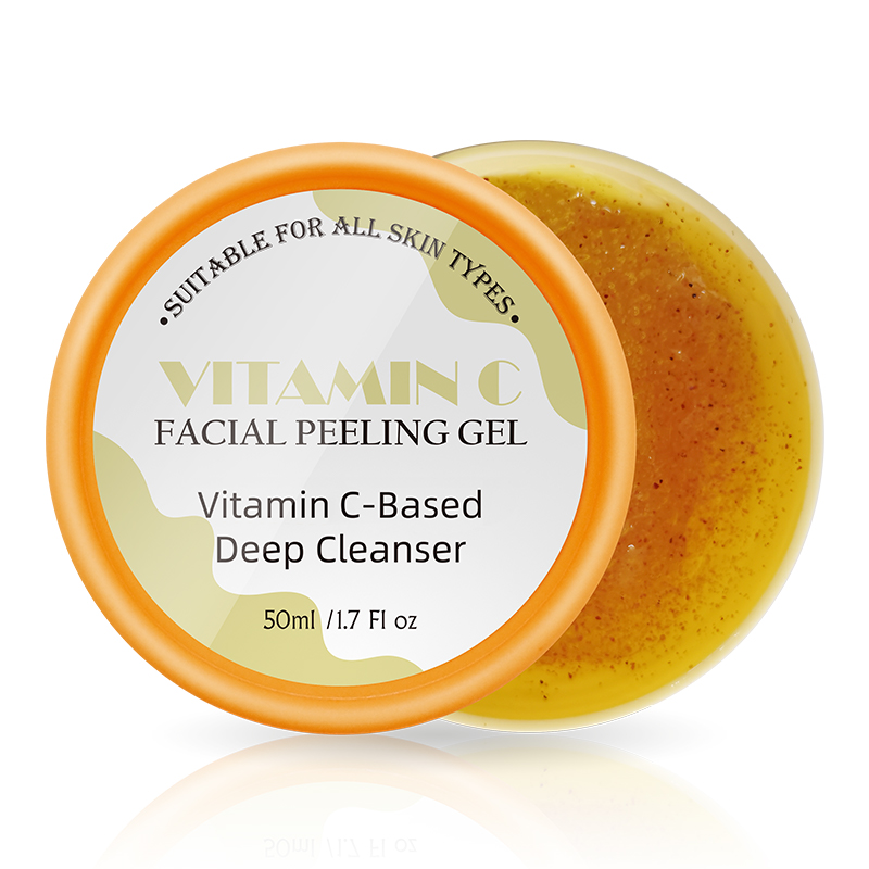 Vitamin C Exfoliating Vegan Facial Peeling Gel with Vitamin E By Custom LOGO
