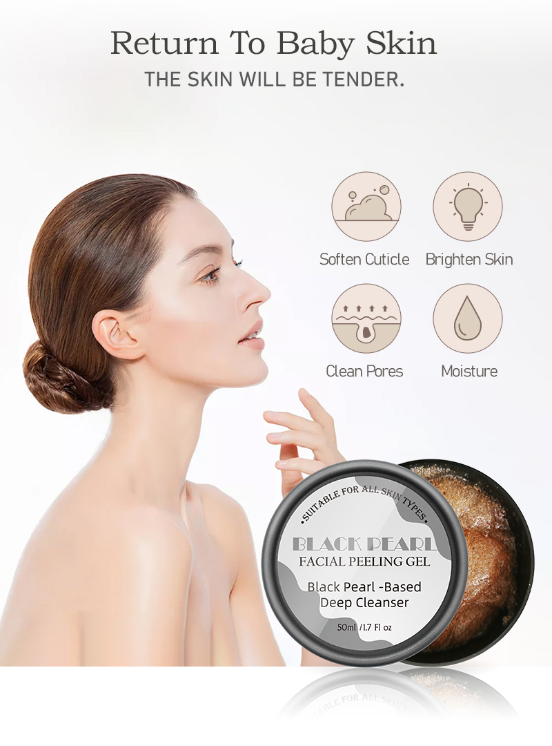 Black Pear Face Scrub Facial Peeling Gel Cleanser By LIRAINHAN