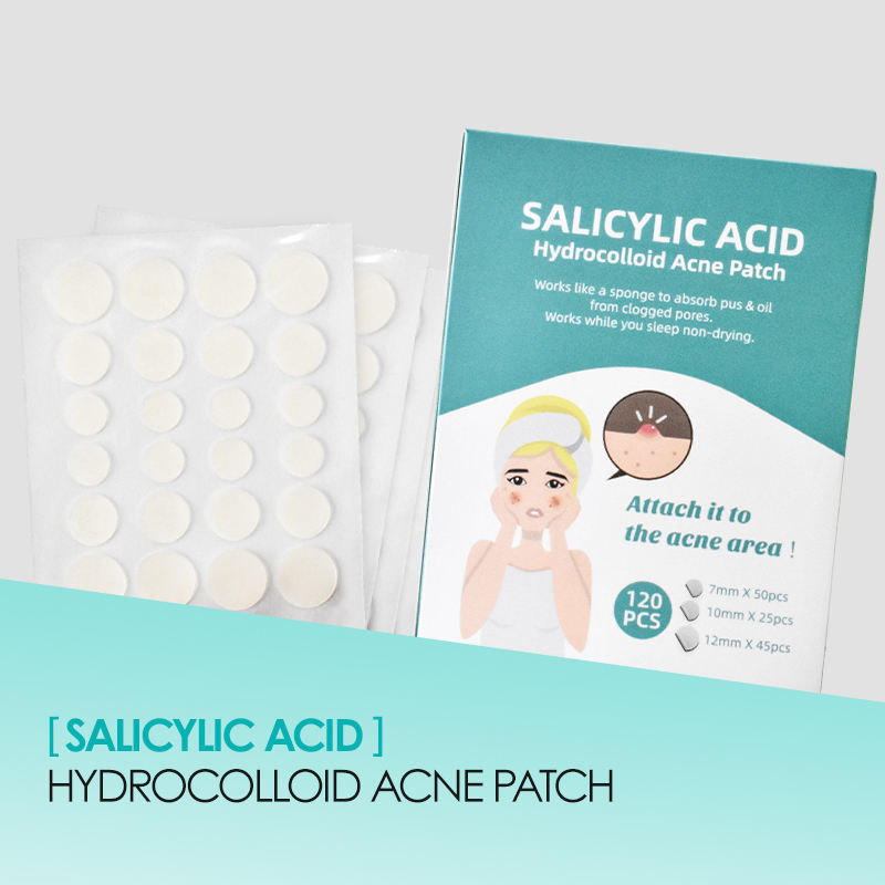Custom Hydrocolloid Acne Pimple Patch for Covering Zits and Blemishes, Spot Stickers 