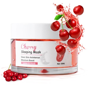 Custom Hydrating Moisturizing Anti-Aging Overnight Facial Night Face Cherry Mask Skincare for All Skin Types