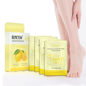 LIRAINHAN Moisturizing Exfoliating Lemon 4Step Sugar Scrub PEDI KIT