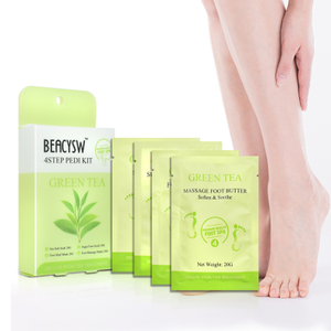 LIRAINHAN Moisturizing Exfoliating Green Tea 4Step Sugar Scrub PEDI KIT