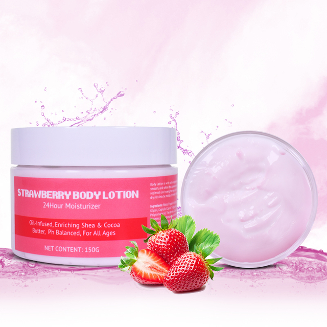 Private Label Body Care 24 Hour Moisture Ultra Shea Strawberry Body Cream