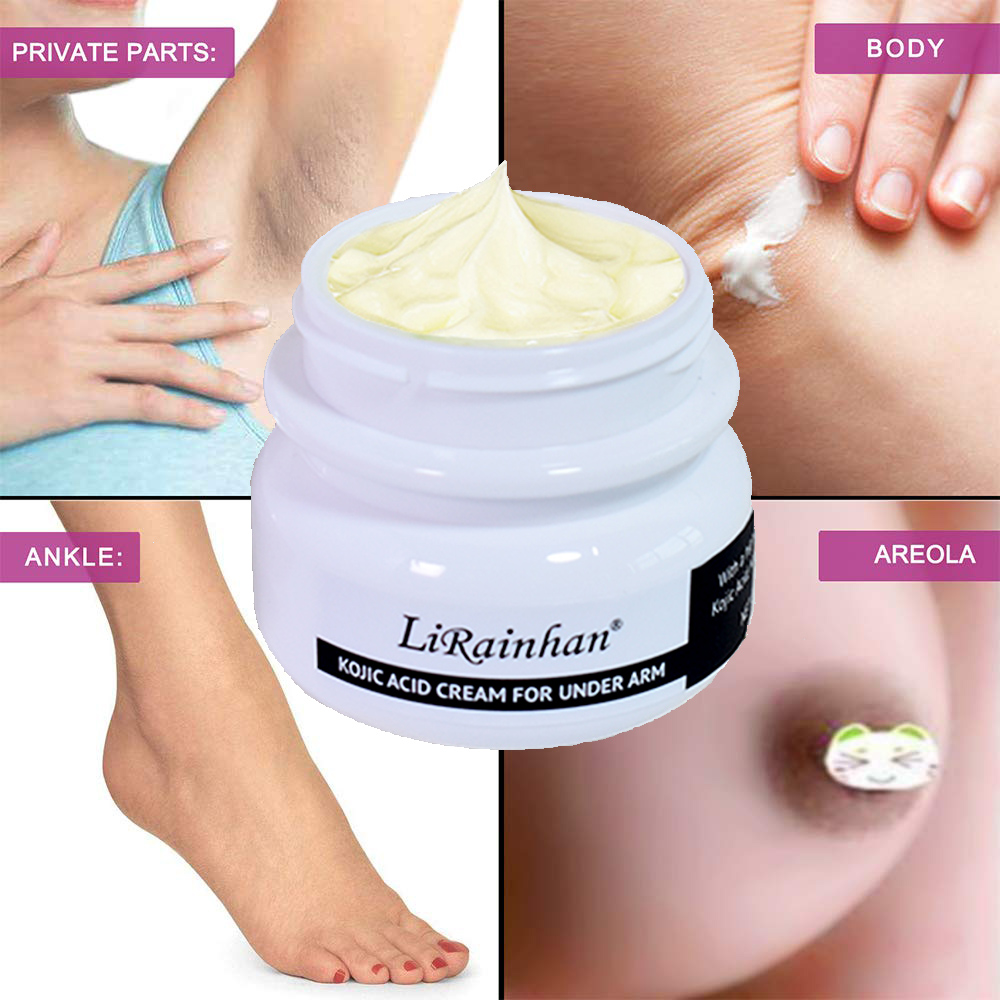 Skin Lightening Cream For Dark Underarm , Knees , Elbows , Inner Thigh , Bikini Line , Armpit Area Bleaching cream，Permanent Whitening