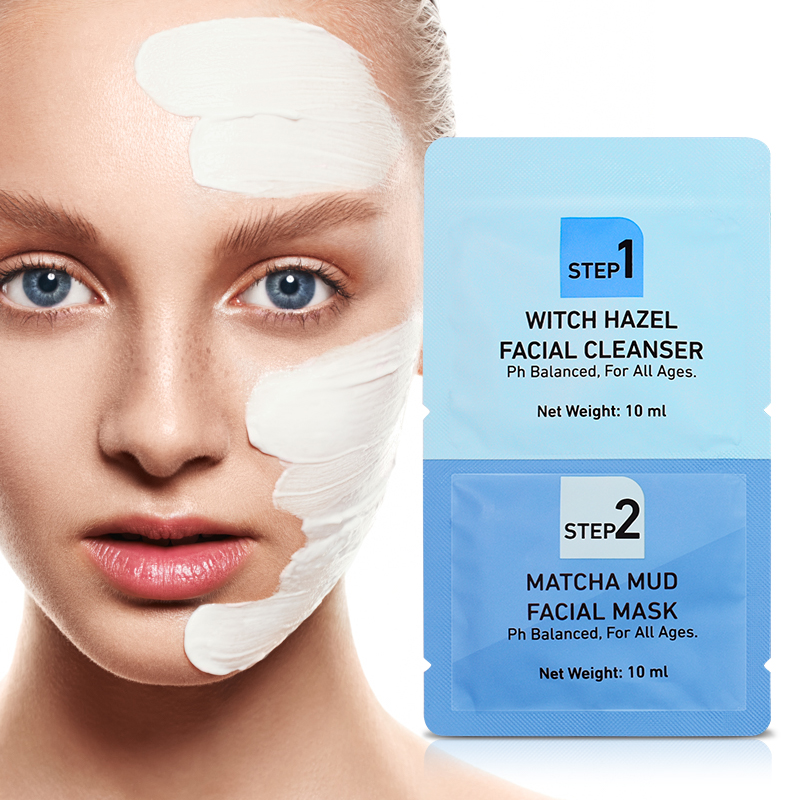  LIRAINHAN Hydrating Moisturizing Witch Hazel Facial Cleanser+Matcha Mud Facial Mask
