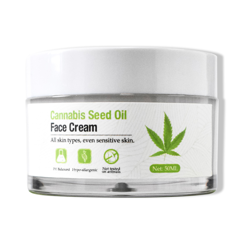 OEM ODM OBM Fine Lines, Rough Deep Wrinkles Cannabis Seed Oil Face Cream