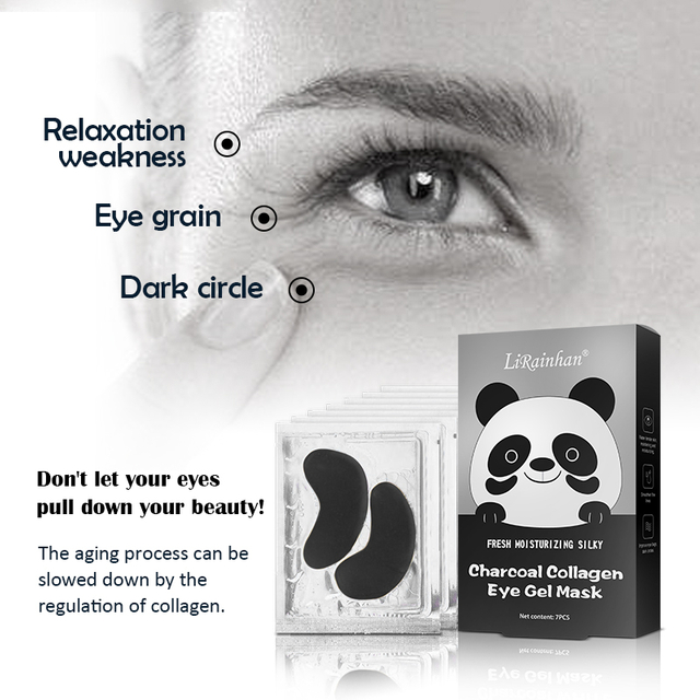 Collagen Black Crystal Eye Gel Pads Under Eye Patches for Reducing Dark Circles, Lighten Wrinkles Anti-Aging Moisturizing By Factory Pice 