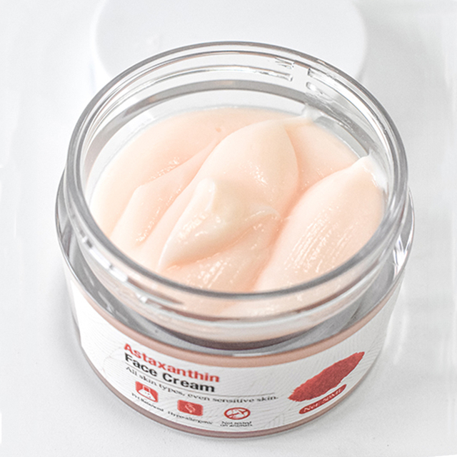 OEM ODM OBM Hydration & Firmness, Rejuvenation Skin Astaxanthin Cream For Antioxidant Anti-aging Facial Sun UV Shield
