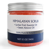 Custom Natural Exfoliating Himalayan Salt Body Scrub For Body and Face helps with Moisturizing Skin, Acne, Cellulite, Dead Skin Scars, Wrinkles