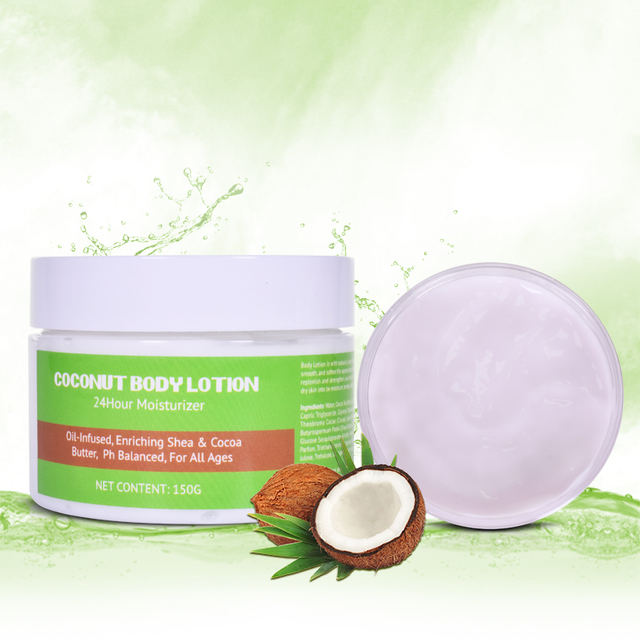 Private Label Hand & Body Moisturizer with Vitamin E Coconut Oil Formula Body Lotion 