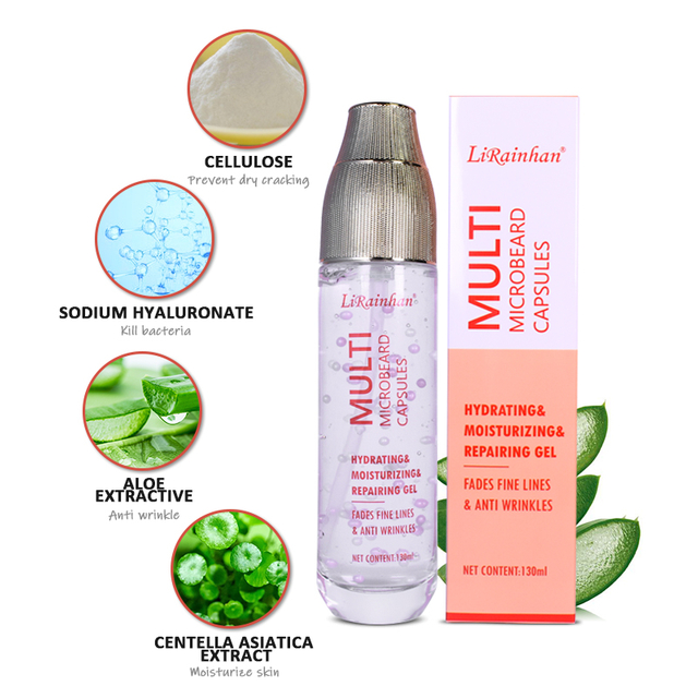 Multi Microbeard Capsules Moisturizing Sodium Hyaluronate Gel Lotion