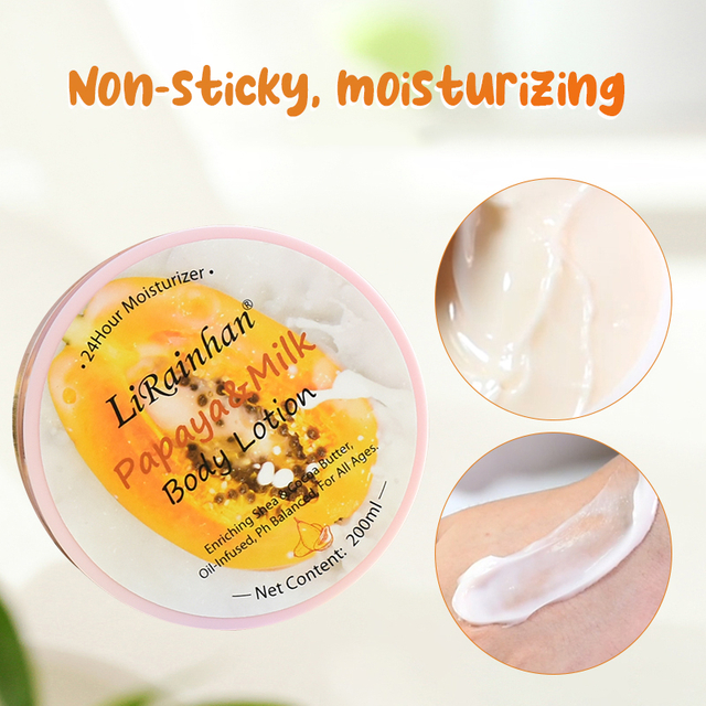 Custom Hydrating Milk & Papaya Body Butter Moisturizing Body Lotion for Women