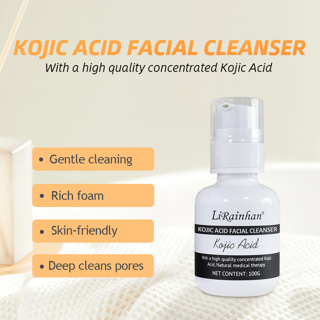Factory Custom Kojic Acid Skin Brightening Face Wash for Exfoliating Face
