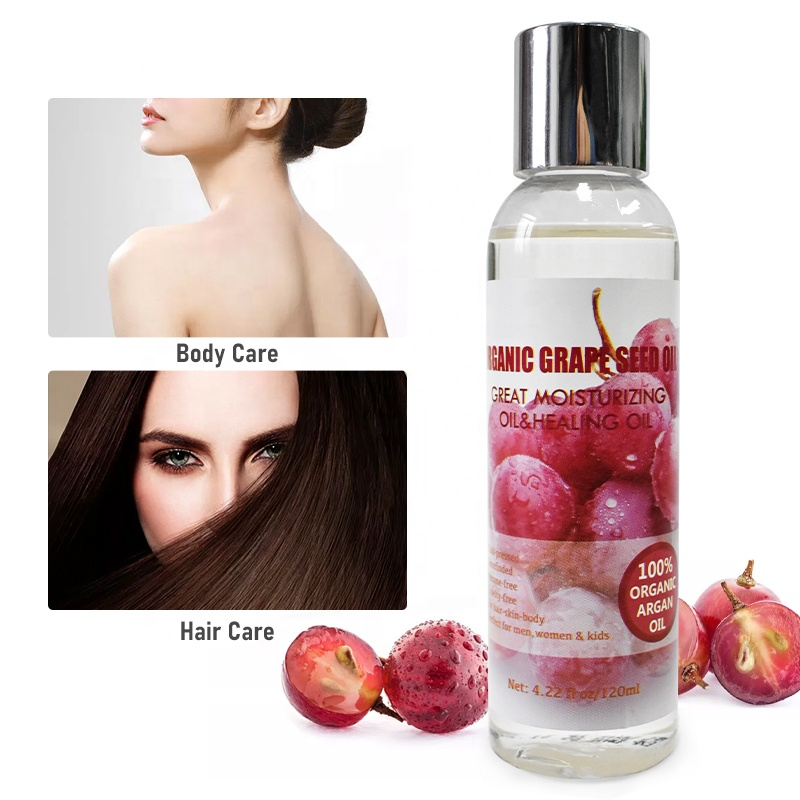 Organic Natural and Gentle Grape Seed Oil For Face Body Oil Hydrating Carrier Oil By LIRAINHAN