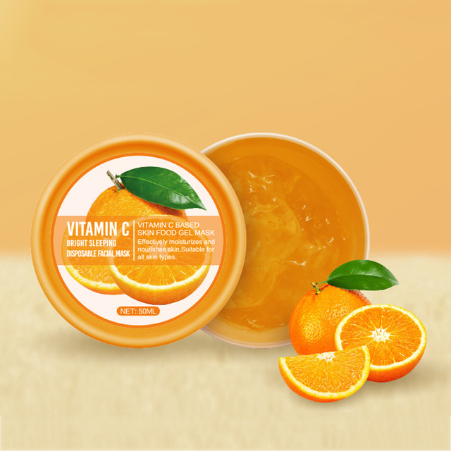 Vitamin C Sleep Skin Care Moisturizer Brightening Sleeping Overnight Facial Mask By Private Label