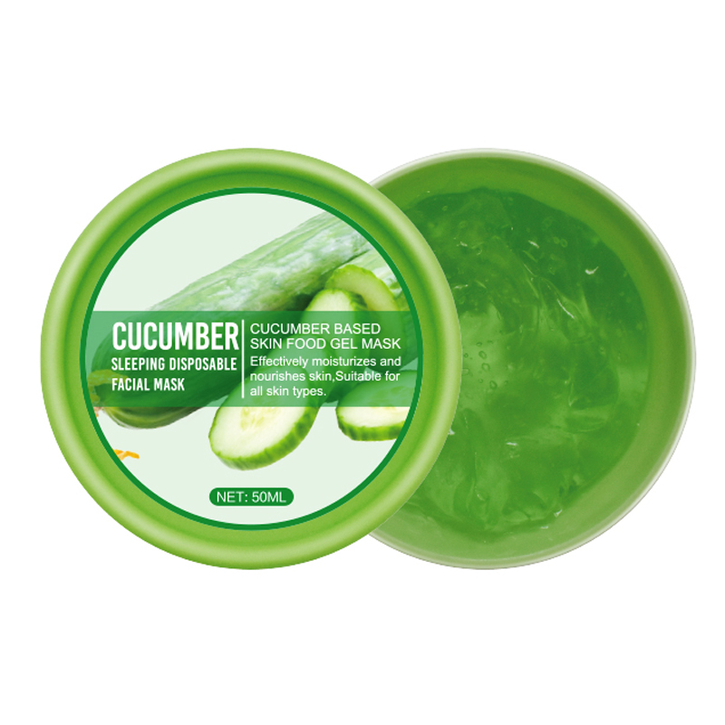 Hydrating Bouncy Lightweight Gel Cucumber Cooling Jelly Mask By Private Label
