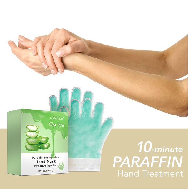 Private Label ALOE VERA Paraffin Wax Hand Mask 