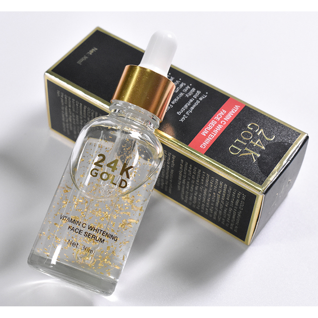 Factory Custom Vitamin C 24K Gold Serum For Provides Potent Anti Aging, Anti Wrinkle