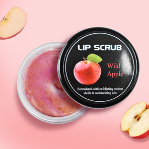 Custom logo Brightens Removes Dead Skin Wild Apple Lip Scrubs For Dry Chapped Lips