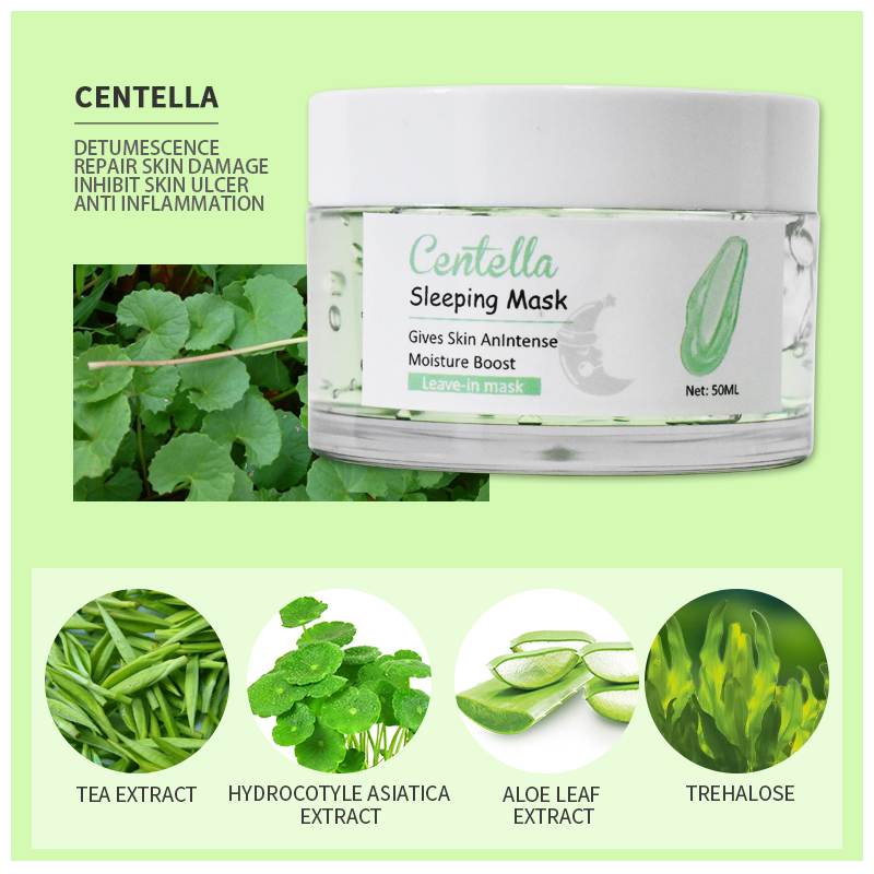 Custom Centella Asiatica Extract Sleeping Mask Moist and Revitalization Multi Care Solutions