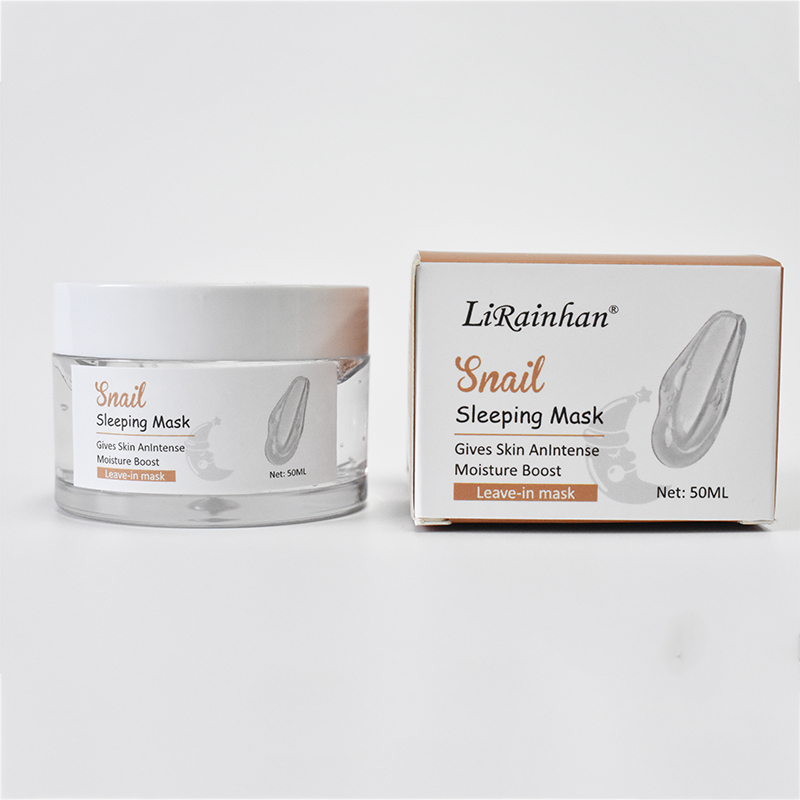 Custom Snail Sleeping Mask Hydrating Cream for Face with Snail Secretion Filtrate, Repair Damaged Skin, Snail Mucin
