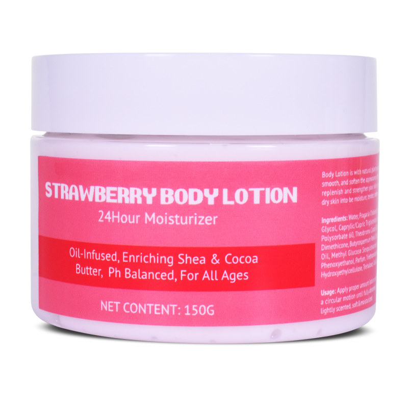 Private Label Body Care 24 Hour Moisture Ultra Shea Strawberry Body Cream