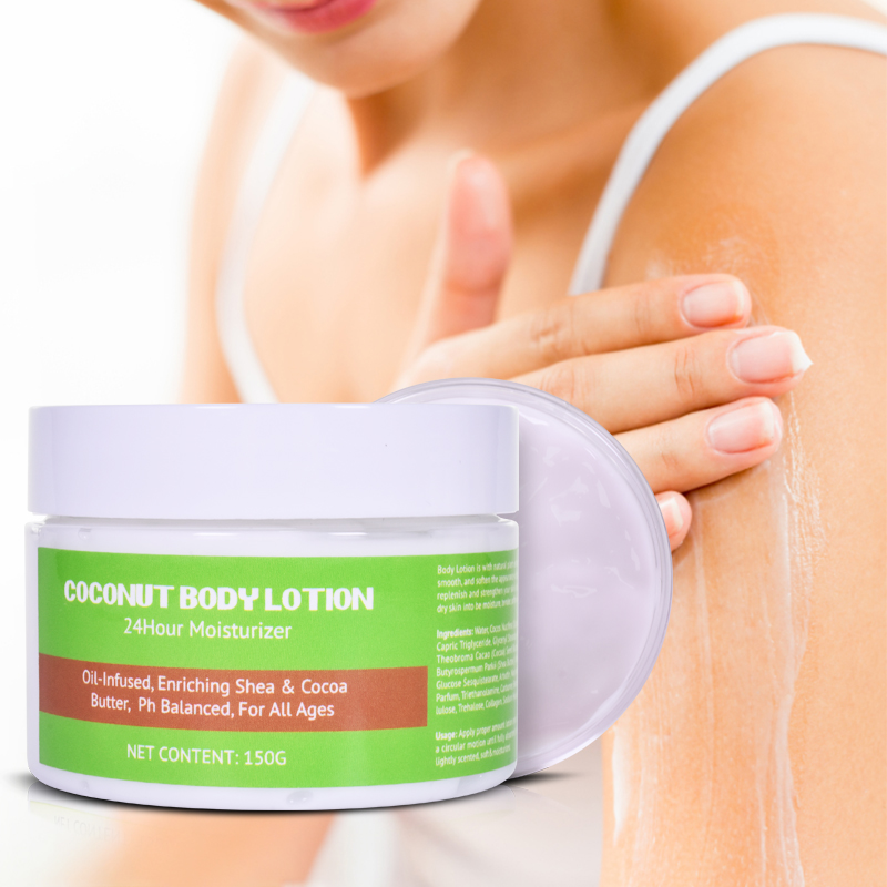 Private Label Hand & Body Moisturizer with Vitamin E Coconut Oil Formula Body Lotion 