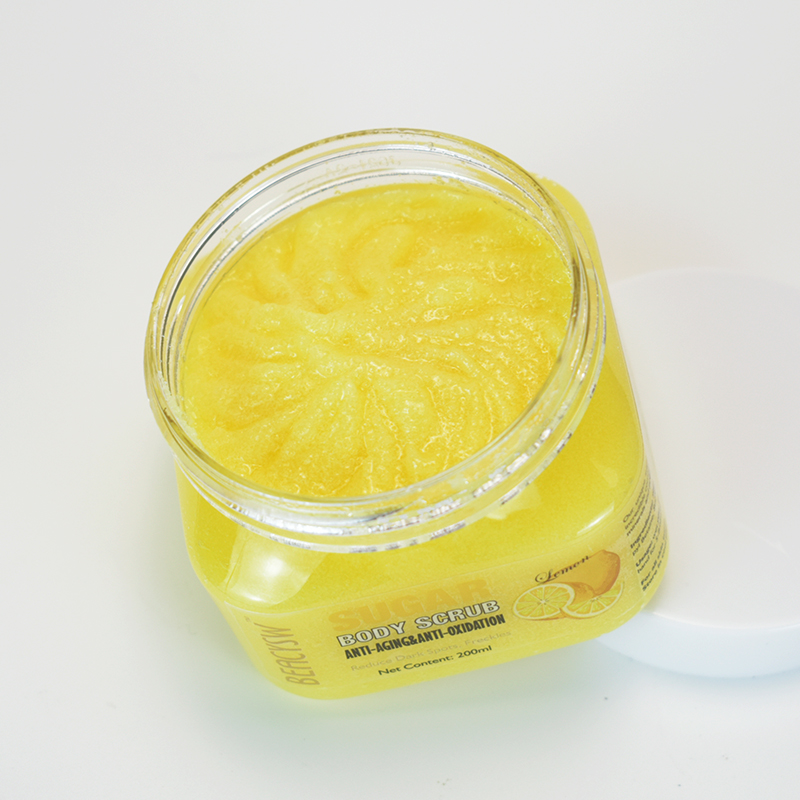 Private Label Lemon Natural Exfoliating Whitening Organic Body Scrub
