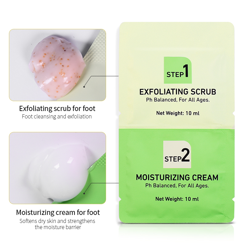 Private Label Spa Relaxing Foot Care Set Pedicure Foot Cream Moisturizing Exfoliating Scrub Cream