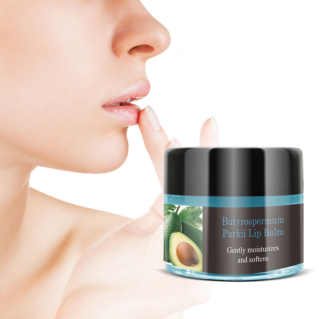 Custom logo Butyrospermum Parkii Shea Butter Lip Balm, Chapstick, Beeswax with Natural Oil, Lipcare