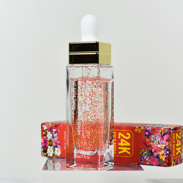 Skin Care Serum Private Label Anti Aging Wrinkle Dark Spot 24k Gold Serum for Whitening 24k Gold Face Serum