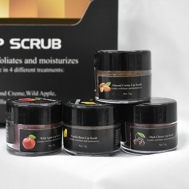 Custom logo Vanilla Bean Lip Scrub For Gently Exfoliate, Polish, & Repair Dry, Flaky Lips