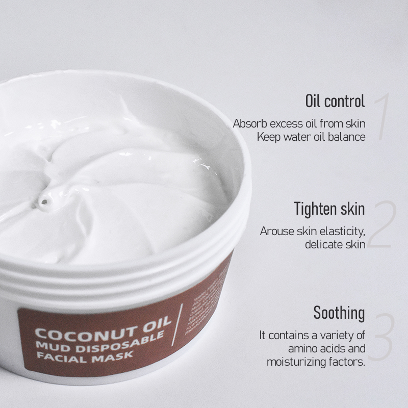 Nourish Moisturizing Coconut Oil Mud Facial Clay Mask By Private Label