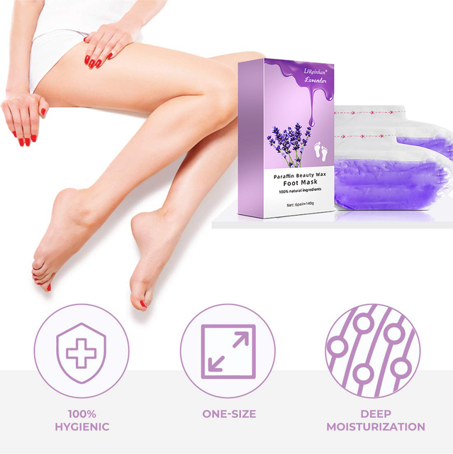 Factory Wholesale Lavender Paraffin Wax Foot Mask