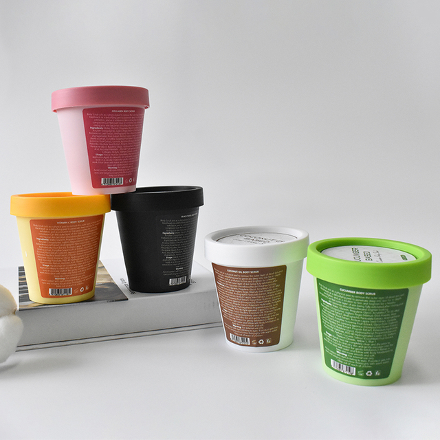 Black Pearl Ice Cream Nourishes Skin & Deep Cleansing Body Scrub With Walnut Shell Powder By Factory Pice 